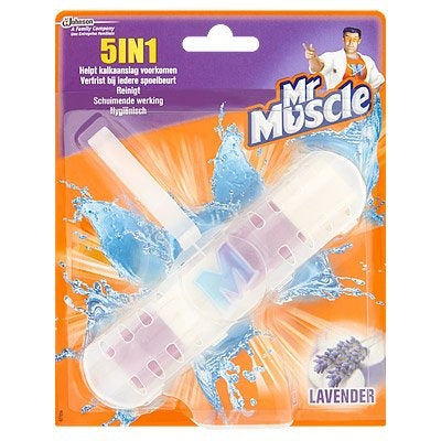 Mr Muscle 5 In 1 Wc Blok Lavendel - 1 Stuks