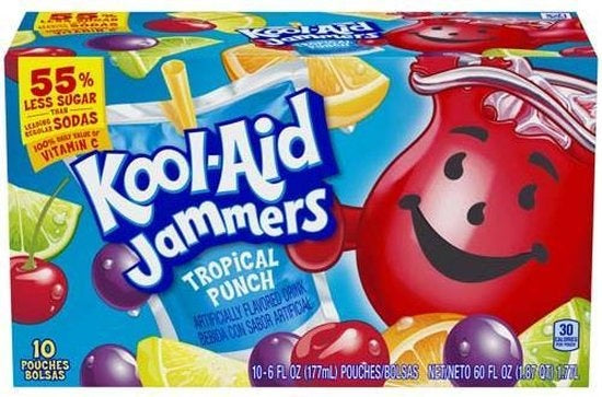 Koolaid Jammers Tropical Punch - Frisdrank 10x177ml