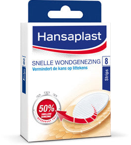 Hansaplast Snelle Wondgenezing Groot - 8 Stuks