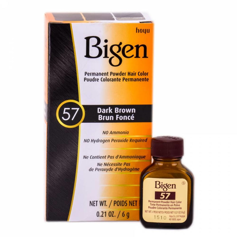 Bigen Permanent Powder Hair Color Dark Brown 57