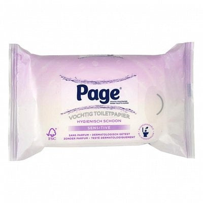 Page Vochtig Toiletpapier Sensitive Navul - 42 Stuks