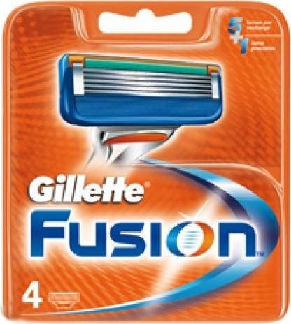 Gillette Fusion Manual Mesjes - 4 Stuks