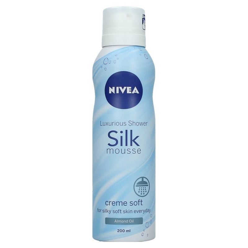 Nivea Silk Shower Mousse Creme Soft - 200 Ml