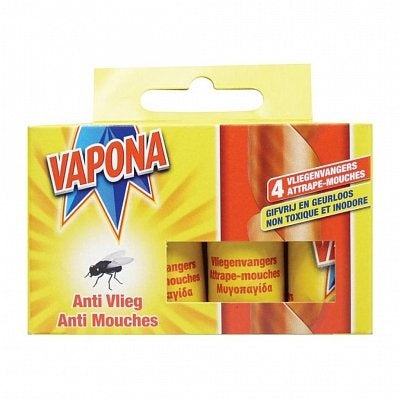 Vapona Natural Vliegenvangers - 4 Stuks