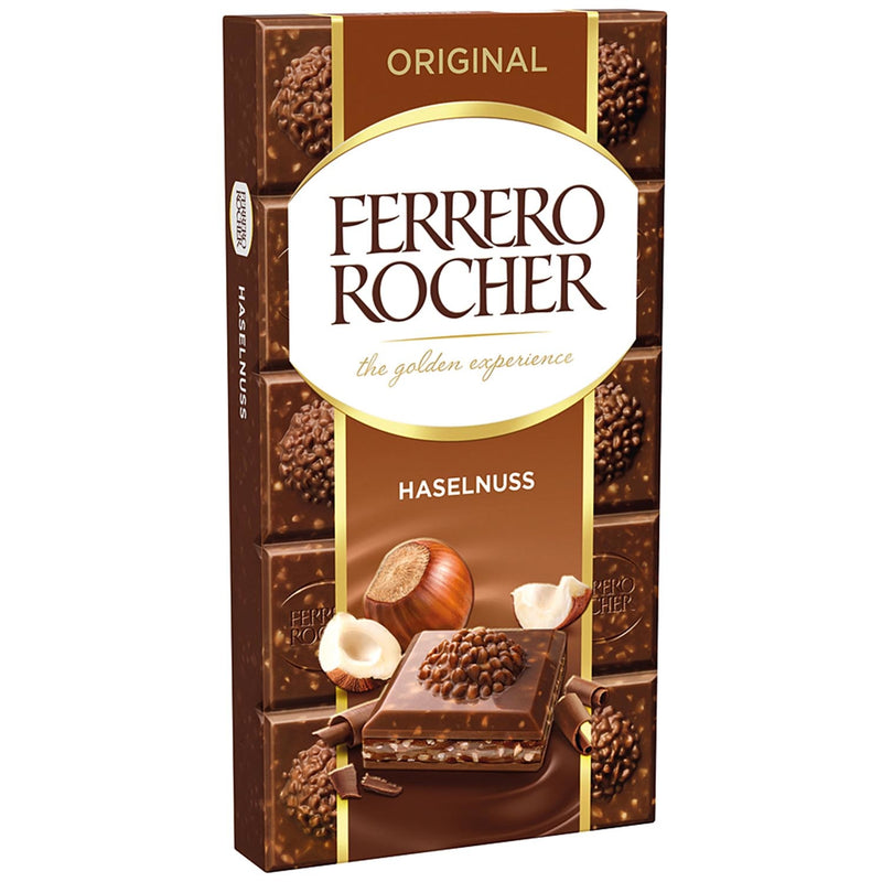 Ferrero Rocher - Hazelnoot Chocolade Reep 90g