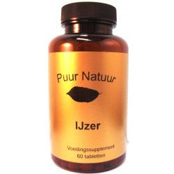 Puur Natuur Ijzer 14 Mg - 60 Tabletten