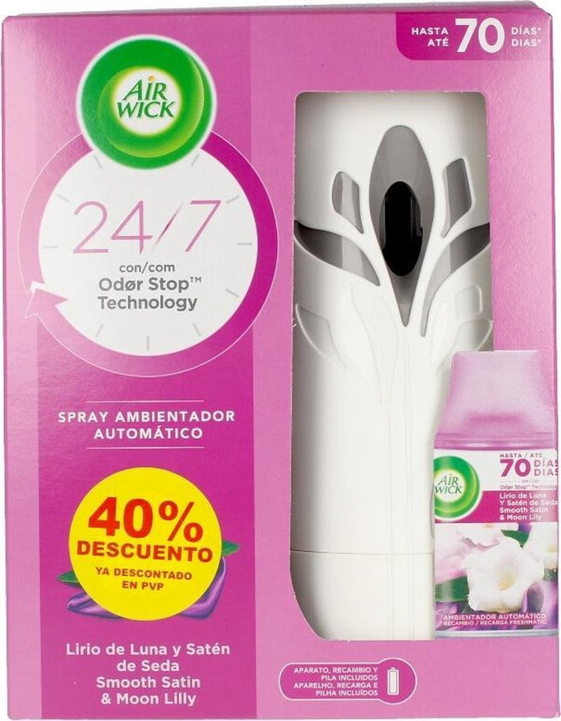 Airwick Freshmatic Smooth Satin & Moon Lilly - Apparaat & Navul 