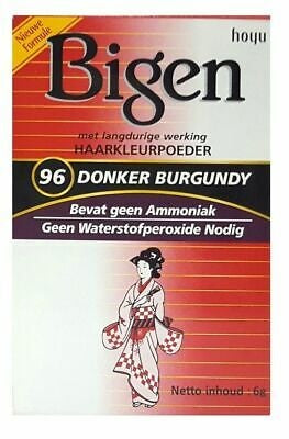 Bigen 96 Deep Burgundy - Permanent Powder Hair Color 6g