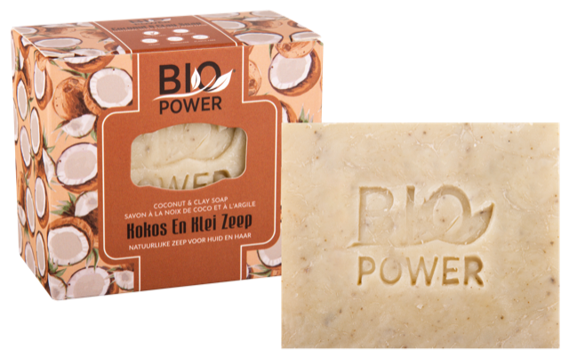 Biopower Kokos En Klei Zeep 125g