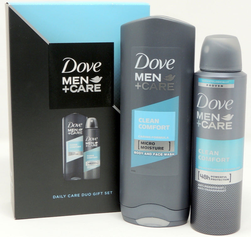 Dove Geschenkset - Men Care Clean Comfort - Douche + Deospray