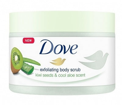 Dove Kiwi Seeds & Cool Aloe Scent - Body Scrub 225ml