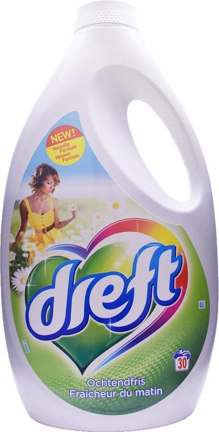 Dreft Ochtendfris - Vloeibare Wasmiddel 30 Wasbeurten 1950ml