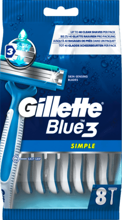 Gillette Wegwerp Scheermes - Blue 3 8 Stuks