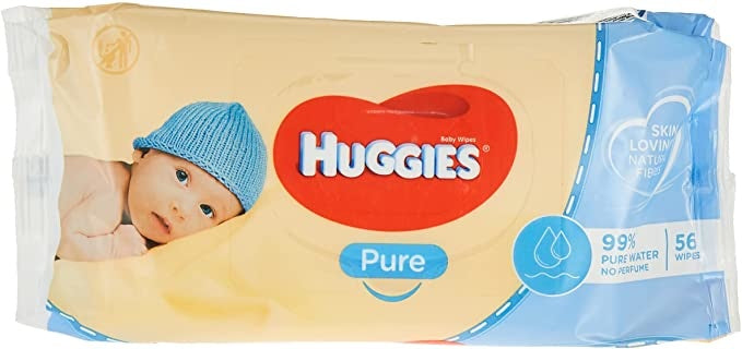 Huggies Pure - Babydoekjes 56 Stuks