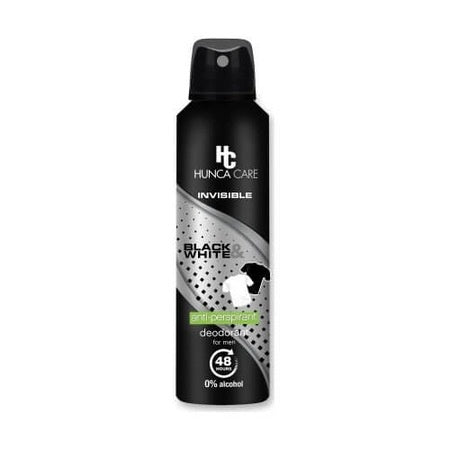 Hunca Care Men Invisible Black & White - Deodorant Spray 150ml