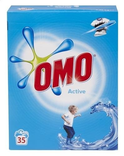 Omo Waspoeder Active Witte Was - 2.45 Kg