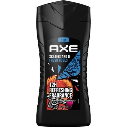 Axe Bodywash 250ml Skateboard & Fresh Roses Scent