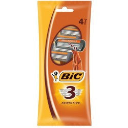 Bic 3 Wegwerpmesjes Sensitive - 4 Stuks