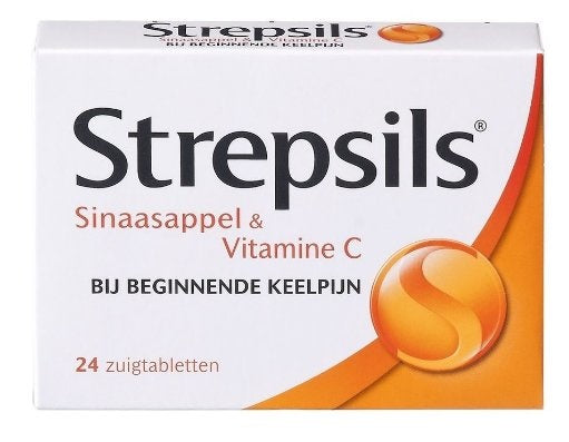 Strepsils Sinaasappel & Vit C - 24 Stuks