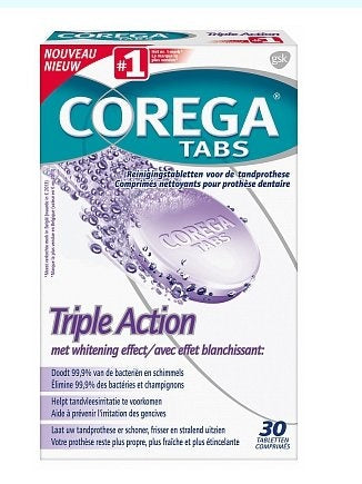 Corega Gebitsreinings Tabs Triple Action - 30 Stuks