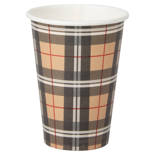 Lifetime Kartonnen Tartan - Koffiebeker 180cc 100 Stuks