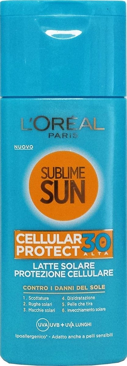 L'oreal Paris Sublime Sun Cellular Protect Spf30 - Zonnenbrandcreme 200ml