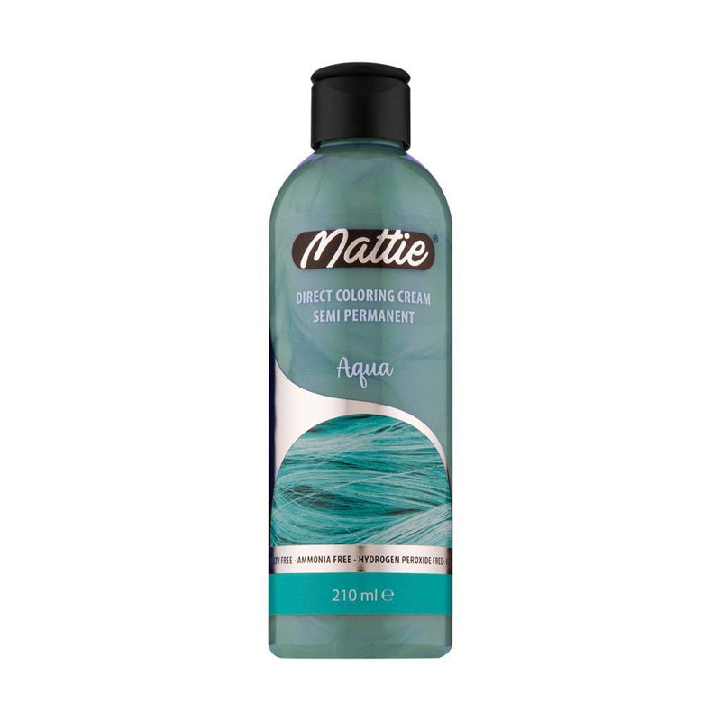 Mattie Direct Coloring Cream Semi-Permanent - Aqua 210ml 