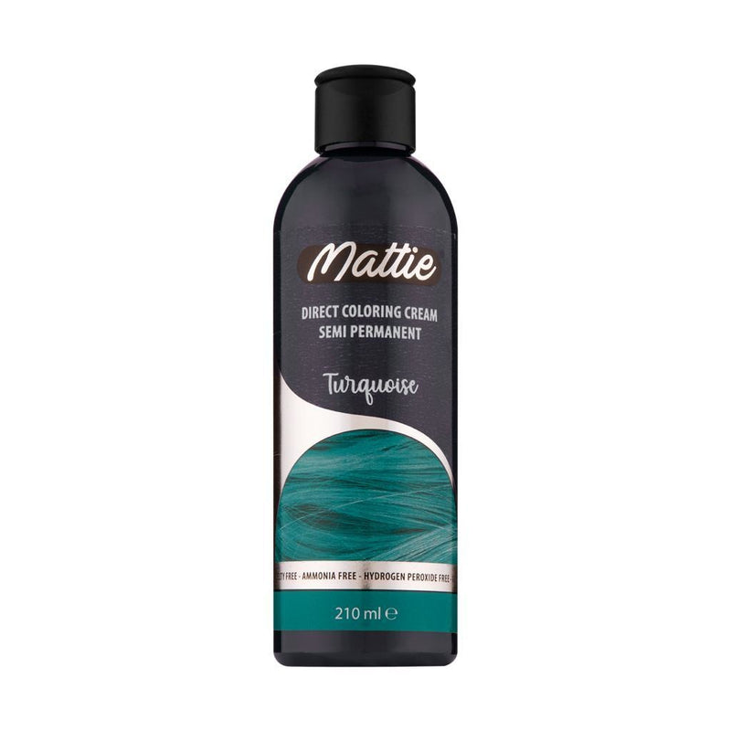 Mattie Direct Coloring Cream Semi-Permanent - Turquoise 210ml 