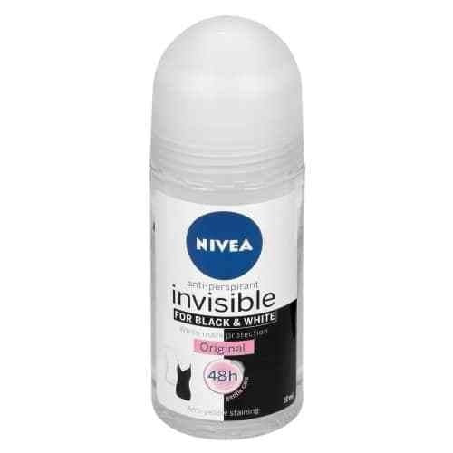 Nivea Deo Roller Invisible Black & White Fresh - 50 Ml