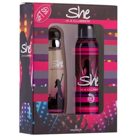 She Is A Clubber Cadeauverpakking Edt Spray 50 Ml & Deo 150 Ml - 1 Stuks