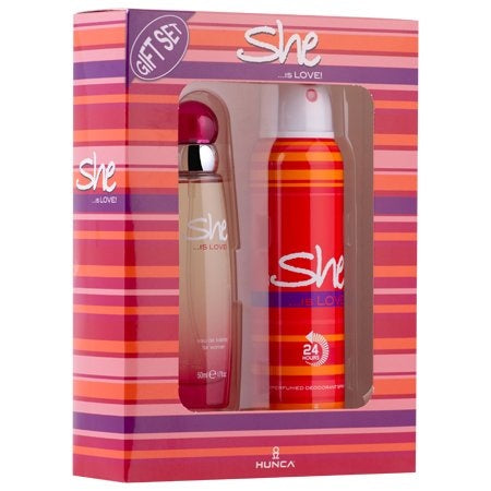 She Is Love Cadeauverpakking Edt Spray 50 Ml & Deo 150 Ml - 1 Stuks