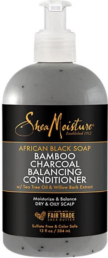 Shea Moisture African Black Soap Bamboo Charcoal - Balancing Conditioner 384ml