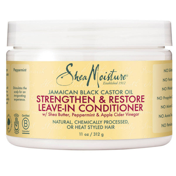 Shea Moisture Jamaican Black Castor Oil Strengthen & Restore Leave-In Conditioner 312 Gram