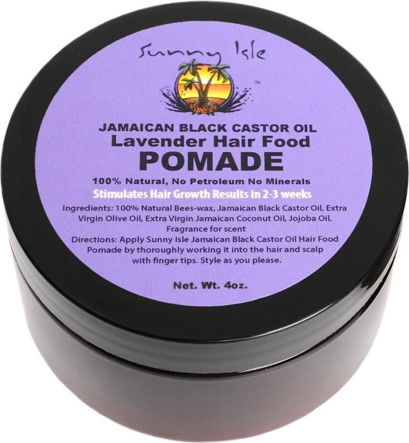 Sunny Isle Jamaican Black Castor Oil Lavender Hair Food - Pomade 118ml