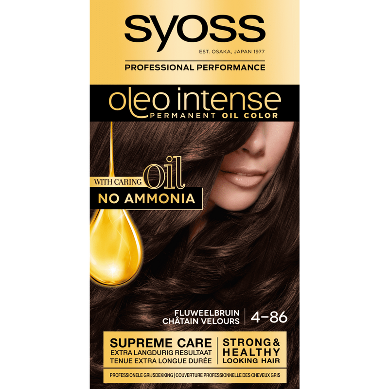 Syoss Oleo Intense Haarverf Fluweelbruin 4-86