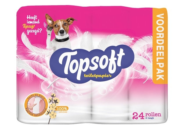 Topsoft - Toilet Papier 2 Laags 24 Rollen