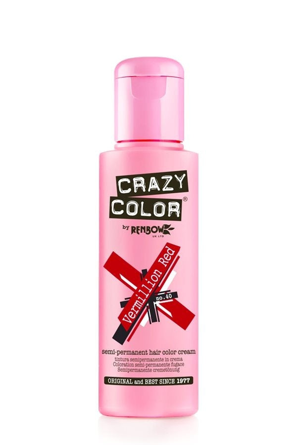 Crazy Color Vermillion Red No 40 100 Ml